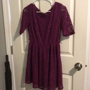 Quarter sleeve dress